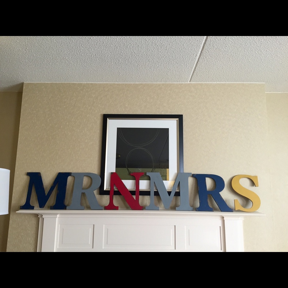Mr & Mrs letters